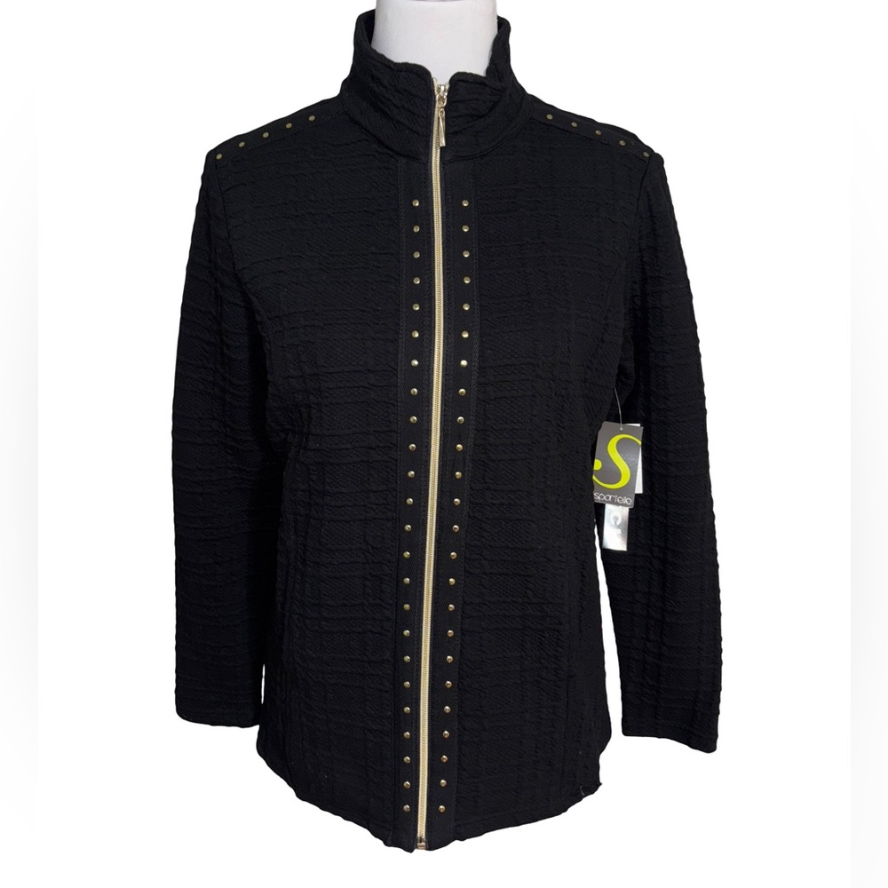 Sportelle Black Studded Women's Blazer